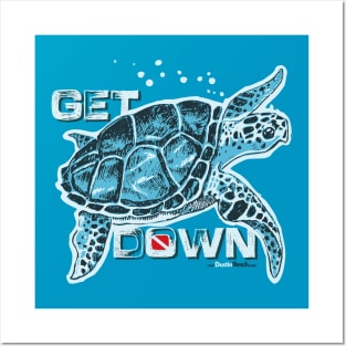 Turtle Dive: Get Down Posters and Art